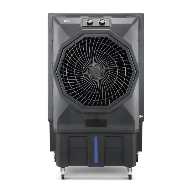 Orient Electric Stark 110 L Heavy Duty Commercial Air Cooler With 20" Fan | Aerofan Technology |High-Density Honeycomb Cooling Pads | Extra Powerful Air Throw & Auto Water Refill Technology| Grey