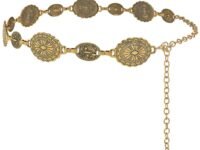 PALAY® Waist Belt for Women Metal Concho Hip Belt for women Saree Waist Belt Adjustable Boho Western Fashion Saree Belt Chain Belts for Dresses, Jeans, Skirts