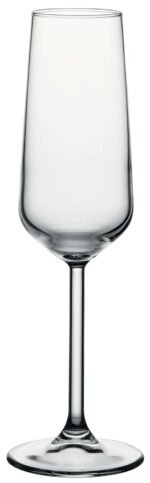 Pasabahce Allegra Wine/Liquor Stem Glass 195cc 2 Pcs Set (Champagne Flute), Transparent