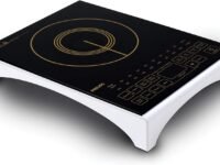 Philips Viva Collection Hd4938/01 2100-Watt Induction Cooktop With Sensor Touch Black