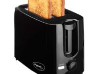 Pigeon 2 Slice Auto Pop up Toaster. A Smart Bread Toaster for Your Home (750 Watts) (Black)