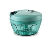 Pigeon Polypropylene Mini Handy and Compact Chopper with 3 Blades for Effortlessly Chopping Vegetables and Fruits for Your Kitchen (12420, Green, 400 ml)
