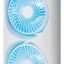 Portable Double Ended Spray Fan with Misting | USB Rechargeable Mini Air Cooler with LED Light | Touch & Remote Control | 3 Speed Cooling Fan with 280ml Water Tank (Multicolor) (S8)