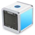 Portable Mini Air Cooler Personal Air Cooler 3 In 1 Fan Humidifier Purifier USB Cooling Fan With LED Light
