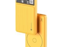 Portronics Luxcell Wireless Mini 10k 10000mAh 15W Magnetic Wireless Fast Charging Nano Power Bank with 22.5 Wired Output Compatible with iPhone 12 & Above & Other QI Enabled Devices(Yellow)