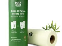 PureCult Bamboo All Purpose Cleaning Towels | Reusable & washable | Kitchen Towel | Absorbent, Durable | Wash upto 100 times | Equal to 6 months of tissues | Premium Can Pack | 20 sheets