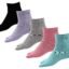 RC. ROYAL CLASS Women's Solid Plain Cotton Ankle Thumb Multicolored Socks (Pack of 5 Pairs)