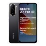 REDMI A7 Pro 5G (Black, 4GB RAM,128GB Storage) | Segment's Fastest Processor | Segment's Largest Battery | Segment's Largest & Smoothest 6.9in 120Hz Display