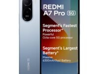REDMI A7 Pro 5G (Mist Blue, 4GB RAM,128GB Storage) | Segment's Fastest Processor | Segment's Largest Battery | Segment's Largest & Smoothest 6.9in 120Hz Display