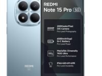 REDMI Note 15 Pro 5G (Mirage Blue, 8GB+256GB) | 200MasterPixel OIS Camera | Dimensity 7400-Ultra | 17.3cm CrystalRes AMOLED Screen | IP66/68/69/69K | Mega 6580mAh Si/C Battery | 45W Fast Charging