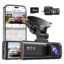 REDTIGER F7NP Dash Cam for Car 4K/2.5K Dual Channel | 170°Wide Angle, 3.18" IPS Screen | Built-in GPS, WiFi, WDR, Night View | 24H Parking Monitor | 32GB Card Included