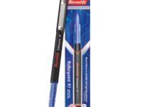 REYNOLDS ROLLER POINT Pen R7 Pack of 2 Blue (Pouch) | Stylish Metal Clip Premium Look Rollerball Point Pen for Men Women Students & Office Professionals | Refillable | Smooth & Effortless Writing