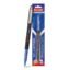 REYNOLDS ROLLER POINT Pen R7 Pack of 2 Blue (Pouch) | Stylish Metal Clip Premium Look Rollerball Point Pen for Men Women Students & Office Professionals | Refillable | Smooth & Effortless Writing