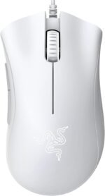 Razer DeathAdder Essential White Edition - 6400 DPI Ergonomic Wired Gaming Mouse - RZ01-03850200-R3M1