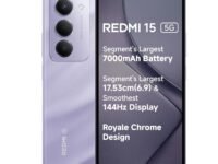 Redmi 15 5G Sandy Purple 8GB + 128GB | Segment's Largest 7000mAhA Battery | Segment's Largest Display 17.53cm(6.9) Up to 144Hz | Snapdragon 6s Gen 3 | 18W Reverse Charging | 50MP AI Dual Camera