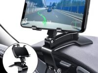 SEVAM Car Cradle Mobile Phone Holder Mount Stand 360 Degree Rotation Safe Stable Compatible with Car Dashboard, AC Vent, Rear View Mirror & Car Sunshade fit for All Smartphones Upto 6.5"