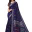 SIRIL Women's Cotton Printed Saree With Unstitched Blouse Piece