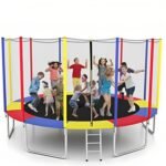 STEP OVER 6FT,8FT,10FT,12FT, 14FT, 16FT Trampoline (16 FEET) for Kids/Adults || Indoor/Outdoor (Supports Upto 360 kgs)||Enclosure net and Poles Safety Pad Ladder Jumping Mat||Heavy Duty||2026 Edition