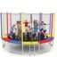 STEP OVER 6FT,8FT,10FT,12FT, 14FT, 16FT Trampoline (16 FEET) for Kids/Adults || Indoor/Outdoor (Supports Upto 360 kgs)||Enclosure net and Poles Safety Pad Ladder Jumping Mat||Heavy Duty||2026 Edition