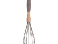 Sabichi Grey 12 Inch Whisk with Stainless Steel Head | Perfect for Whisking Sauces, Gravy or Eggs | Soft Comfortable Grip to Absorb Pressure | Balloon Shape for Optimal Whipping