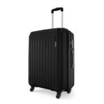Safari Medium Genius Alley 66cm Size Check-in Trolley Bag Hard Case Polypropylene, 4 Spinner Wheels, 360 Degree Wheeling Luggage, Travel Bag, Suitcase for Travel, Trolley Bags for Travel, Black