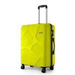 Safari Medium Pentagon Pro 8 Wheels Spinner 66Cm Size Checkin Trolley Bag,Hard Case Polypropylene 360° Wheeling Luggage for Men & Women,Travel Bag,Suitcase for Travel,Trolley Bags,Green Lime