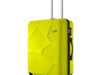 Safari Medium Pentagon Pro 8 Wheels Spinner 66Cm Size Checkin Trolley Bag,Hard Case Polypropylene 360° Wheeling Luggage for Men & Women,Travel Bag,Suitcase for Travel,Trolley Bags,Green Lime