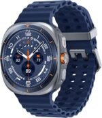 Samsung Galaxy Watch Ultra 2025 (47mm, LTE, Titanium Blue)| Upto 100h Battery| 3nm Processor| Dual GPS| Quick Button/Siren| Sapphire Glass| 10ATM and IP68| BP and ECG Monitor| Energy Score and Ages