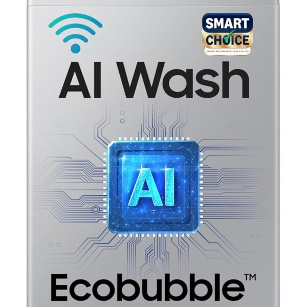 Samsung Smart Choice 10 Kg, 5 Star, AI Wash, AI Energy Mode, Wi-Fi, Ecobubble, AI VRT+, Soft Closing Door, Digital Inverter, Fully-Automatic Top Load Washing Machine (WA80F10E2LTL, Lavender Gray)