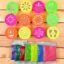(Set of 12 Dibbi) Rangoli Colour Filling Stamp Dibbi Stencil 3 Packets Colour Powder Rangoli Stancils Tools Diwali Rangoli Rangoli Dabbi with Pre Drawn Design Design May Vary