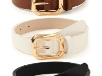 Shining Diva Fashion Leather Belts For Women And Girls 3 Pcs Combo Stylish Waist Belt For Dresses Jeans (16068Lb), Multicolour