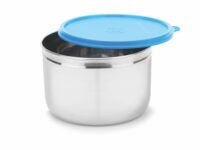 SignoraWareStore well Stainless Steel Storage Container | Airtight & Leakproof | Easy fit to bags | Keeps food Fresh & Odour free | Best for office Executives | Storing Leftovers (1.1 Ltr | Blue)