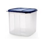 Signoraware Modular BPA Free Plastic Square Container | Dishwasher Safe | Airtight & LeakProof | Kitchen Storage | Preserve Freshness| Ideal for sugar, Rice, Atta & Grains Keeper (4.5Ltr | ModBlue)