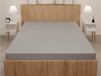 SleepyHug AirCell Ortho Spinex Essential 3 inch HR Foam Mattress | 3 Zones Support |5 Years Warranty | Back Pain Relief |Spine Alignment | Single Bed Size Grey (LxWxH -70x30x3 Inch)
