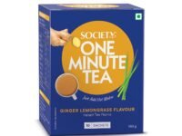 Society One Minute Tea | Ginger Lemongrass Flavour | Made with Lemongrass & Ginger | Flavoured Instant Tea | 14g X 10 Sachets (140g) | Pack of 1