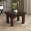Solid Sheesham Wood Multipurpose Standard Sitting Stool Side Table for Living Room Nesting and Foot Stools Wooden Furniture for Home (Walnut)