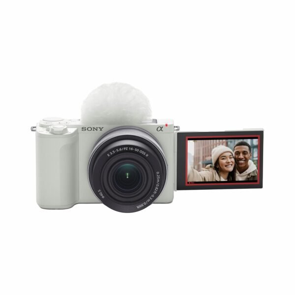 Sony Alpha ZV-E10M2K 26 MP Interchangeable Lens Mirrorless Vlog Camera for Creators (16-50mm Power Zoom Lens) | APS-C Sensor | 4K 60p with 10bit 4:2:2 Recording - (White)