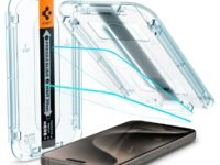 Spigen Ez Fit Tempered Glass Full Screen Protector Guard For iPhone 15 Pro Max Smartphone- 2 Pack