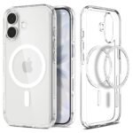 Spigen Ultra Hybrid MagFit Back Cover Case Compatible with iPhone 17 (TPU + Poly Carbonate | Clear White)