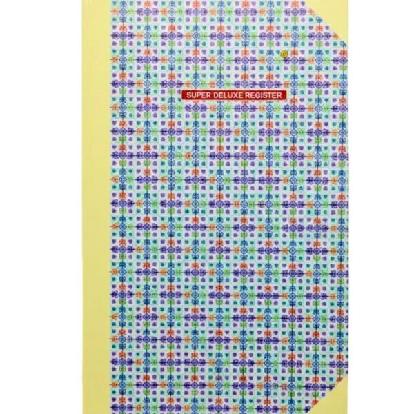 Super Deluxe Professional Register, Single Line, 80 GSM, Green Pages, Hardcover, 20.5 x 34 cm, Numbered Pages (1, 170 Pages Register)