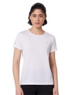 Symbol Premium Women's Polyester Blend Solid Regular Fit Sports Stretch T-Shirt | Round Neck | Raglan Sleeve | Moisture-Wicking | Activewear | Running | Gym | Plain (Available in Plus Sizes)