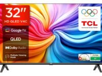 TCL 80 cms (32 inches) V4C Series HD Ready Smart QLED Google TV 32V4C