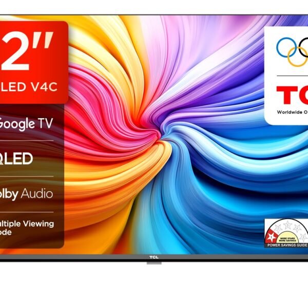 TCL 80 cms (32 inches) V4C Series HD Ready Smart QLED Google TV 32V4C