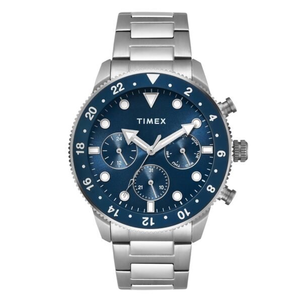 TIMEX Analog Watch for Man with Round Dial & Water Resistant Men's Wrist Watches