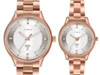 TIMEX Analog Watch for Pair with Round Dial & Water Resistant Couple's Wrist Watches