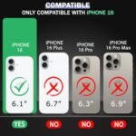 TheGiftKart Ultra-Hybrid Crystal Clear Back Case Cover for iPhone 16 | Shockproof Design | Hard Back Cover Case for iPhone 16 (PC & TPU, Transparent)