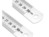 Tia Crafts 12 inch, 30 cm Stainless Steel Ruler Scale Long double Side Measuring Tool for Architects, Engineers, College Students (12 inch, 30 cm, Stainless Steel)