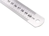 Tia Crafts 24 inch, 60 cm Stainless Steel Ruler Scale Long double Side Measuring Tool for Architects, Engineers, College Students (24 inch, 60 cm, Stainless Steel)