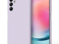 Tobfit Silicone Phone Case Compatible with Samsung Galaxy A24 4G, Soft Protective Smart Phone Back Cover for Women Men, Durable Anti-Scratch Shockproof Phone Cover for Samsung Galaxy A24 4G (Purple)
