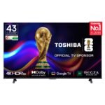 Toshiba 108 cm (43 inches) C350NP Series 4K Ultra HD Smart LED Google TV 43C350NP (Black)